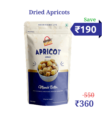 Dried Apricots MRP 550 Our price 360 Save 190